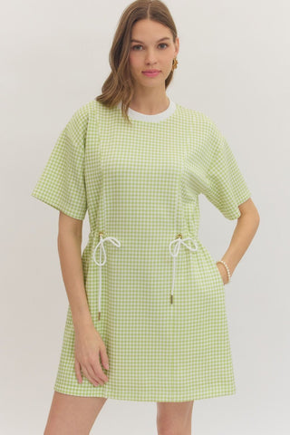 Matcha Morning Mini Dress - Sugar Co.