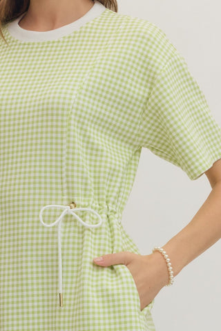 Matcha Morning Mini Dress - Sugar Co.
