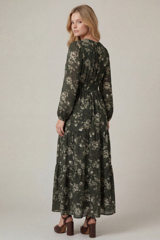 Meadow Floral Tiered Maxi Dress - Sugar Co.