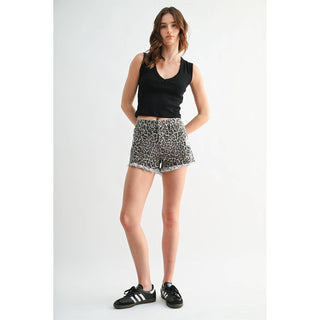 Mica | Leopard Shorts - Sugar Co.