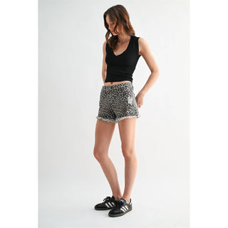 Mica | Leopard Shorts - Sugar Co.