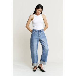Mica Off The Cuff Barrel Jean - Sugar Co.