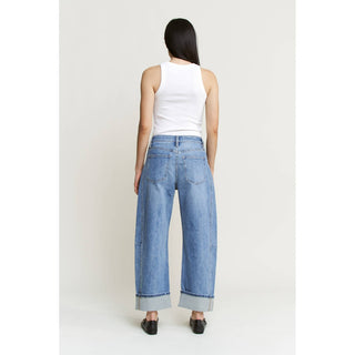 Mica Off The Cuff Barrel Jean - Sugar Co.