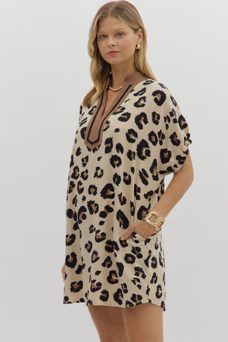 Mila Animal Print Dress - Sugar Co.