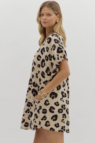 Mila Animal Print Dress - Sugar Co.