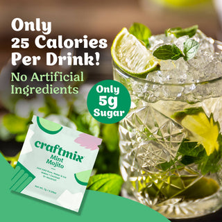 Mint Mojito Cocktail / Mocktail Mixer - 6 Servings Multipack - Sugar Co.