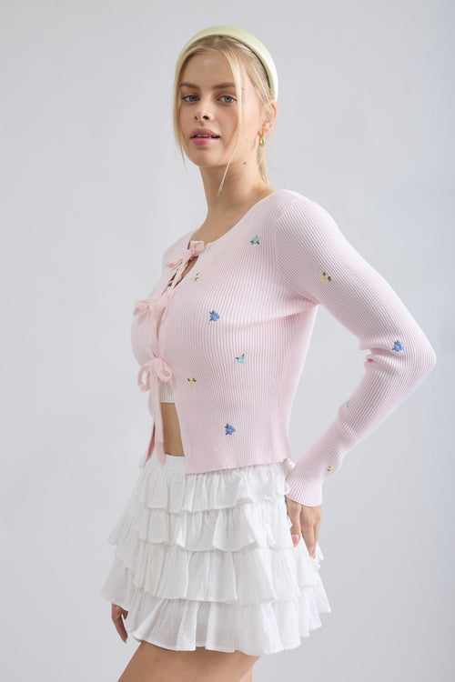 Miss Daisy Cardigan Pink - Sugar Co.