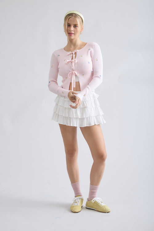 Miss Daisy Cardigan Pink - Sugar Co.