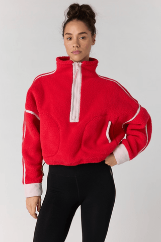 Mountain High Half Zip Fleece Apple - Sugar Co.