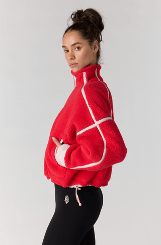 Mountain High Half Zip Fleece Apple - Sugar Co.