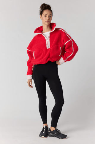 Mountain High Half Zip Fleece Apple - Sugar Co.