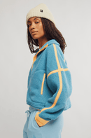 Mountain High Half Zip Fleece Celestial Blue - Sugar Co.