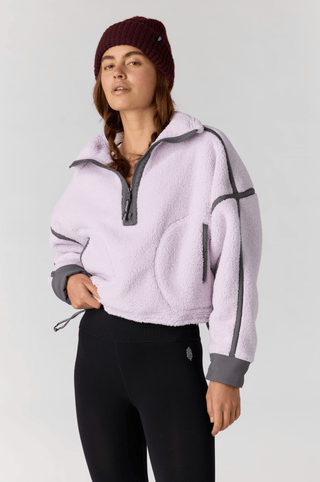 Mountain High Half Zip Fleece Lilac - Sugar Co.