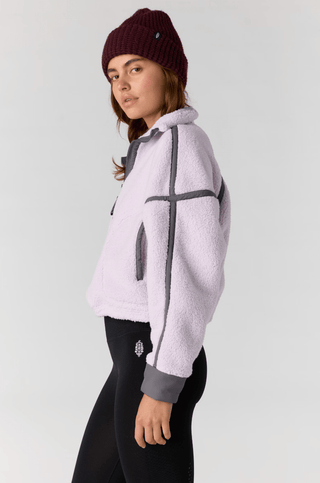 Mountain High Half Zip Fleece Lilac - Sugar Co.