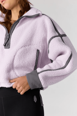 Mountain High Half Zip Fleece Lilac - Sugar Co.