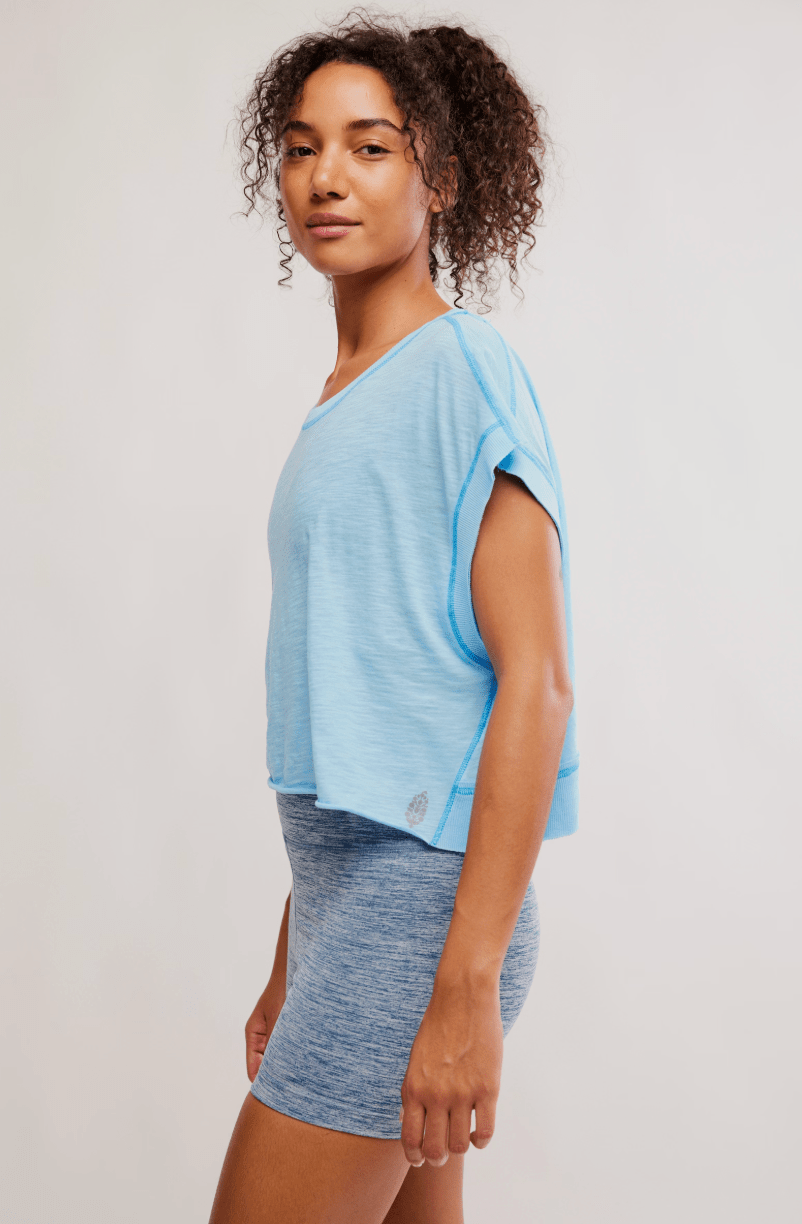 My Time Tee Bright Blue - Sugar Co.