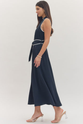 Navy Dress - Sugar Co.