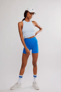 Never Better Biker Short Light Cobalt