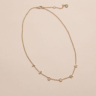 Nickel and Suede | "TIGERS" Initial Necklace - Sugar Co.