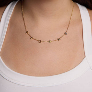 Nickel and Suede | "TIGERS" Initial Necklace - Sugar Co.