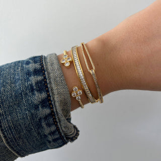 Nicola Cz Bracelet: Gold - Sugar Co.