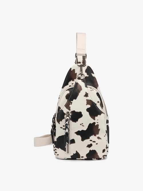 Nikki Sling Bag: Cow - Sugar Co.