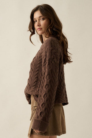 Oakley Cable-Knit Half-Zip Sweater - Sugar Co.