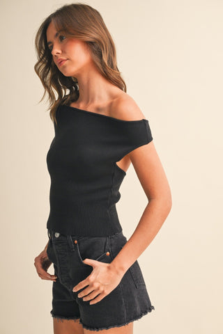 Off the Shoulder Sweater - Sugar Co.