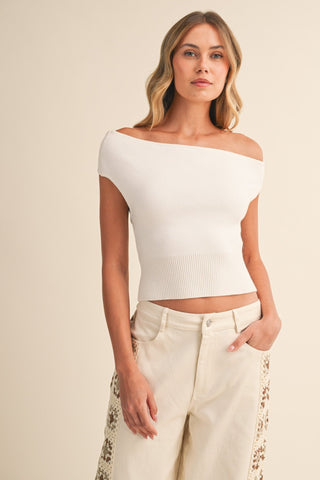 Off the Shoulder Sweater - Sugar Co.