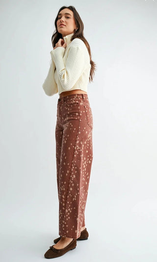 Oh Deer Slim Wide Leg Jeans - Sugar Co.