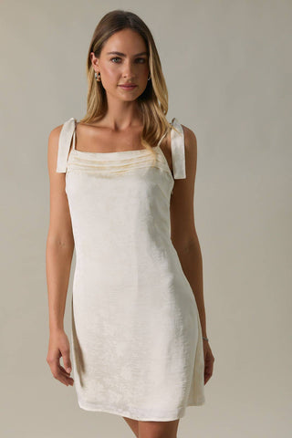 Olivia Slip Dress Cream - Sugar Co.