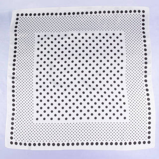 Ombre Polka Dot Print Satin Square Scarf: BR - Sugar Co.