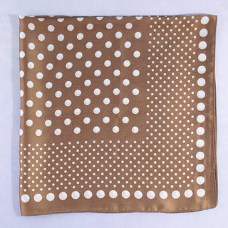 Ombre Polka Dot Print Satin Square Scarf: BR - Sugar Co.