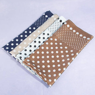 Ombre Polka Dot Print Satin Square Scarf: BR - Sugar Co.