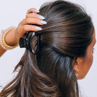 Open Jet Black | Petite | Hair Clip - Sugar Co.