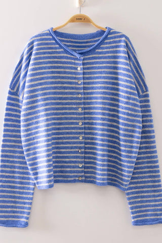 Parker Cardigan Blue - Sugar Co.