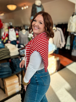 Parker Cardigan Red - Sugar Co.