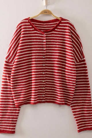 Parker Cardigan Red - Sugar Co.