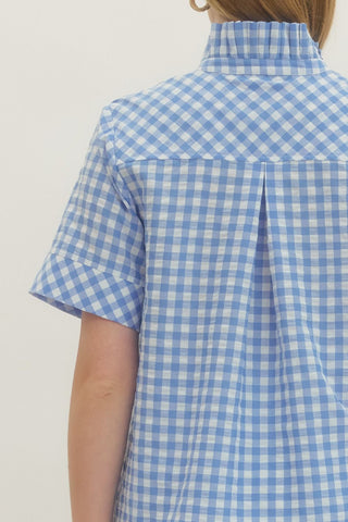 Penelope Blouse Blue - Sugar Co.