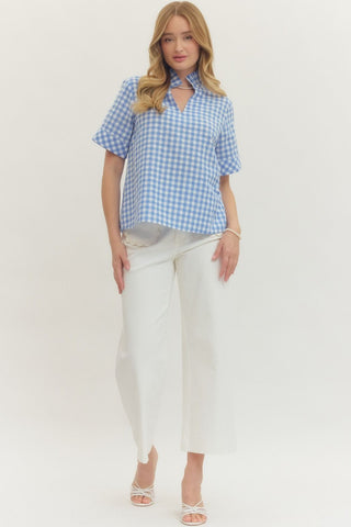 Penelope Blouse Blue - Sugar Co.