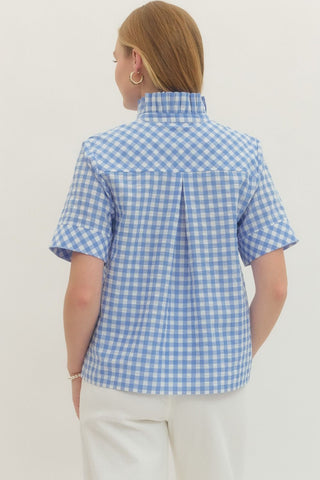 Penelope Blouse Blue - Sugar Co.