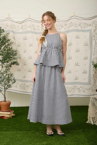 Picnic Perfect Gingham Midi Skirt - Sugar Co.