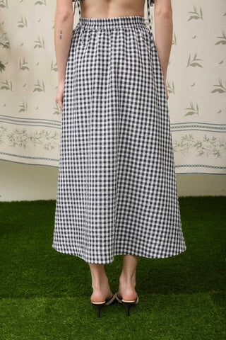 Picnic Perfect Gingham Midi Skirt - Sugar Co.