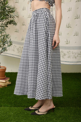 Picnic Perfect Gingham Midi Skirt - Sugar Co.