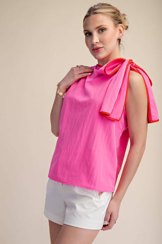 Pink Lemonade Bow Top - Sugar Co.
