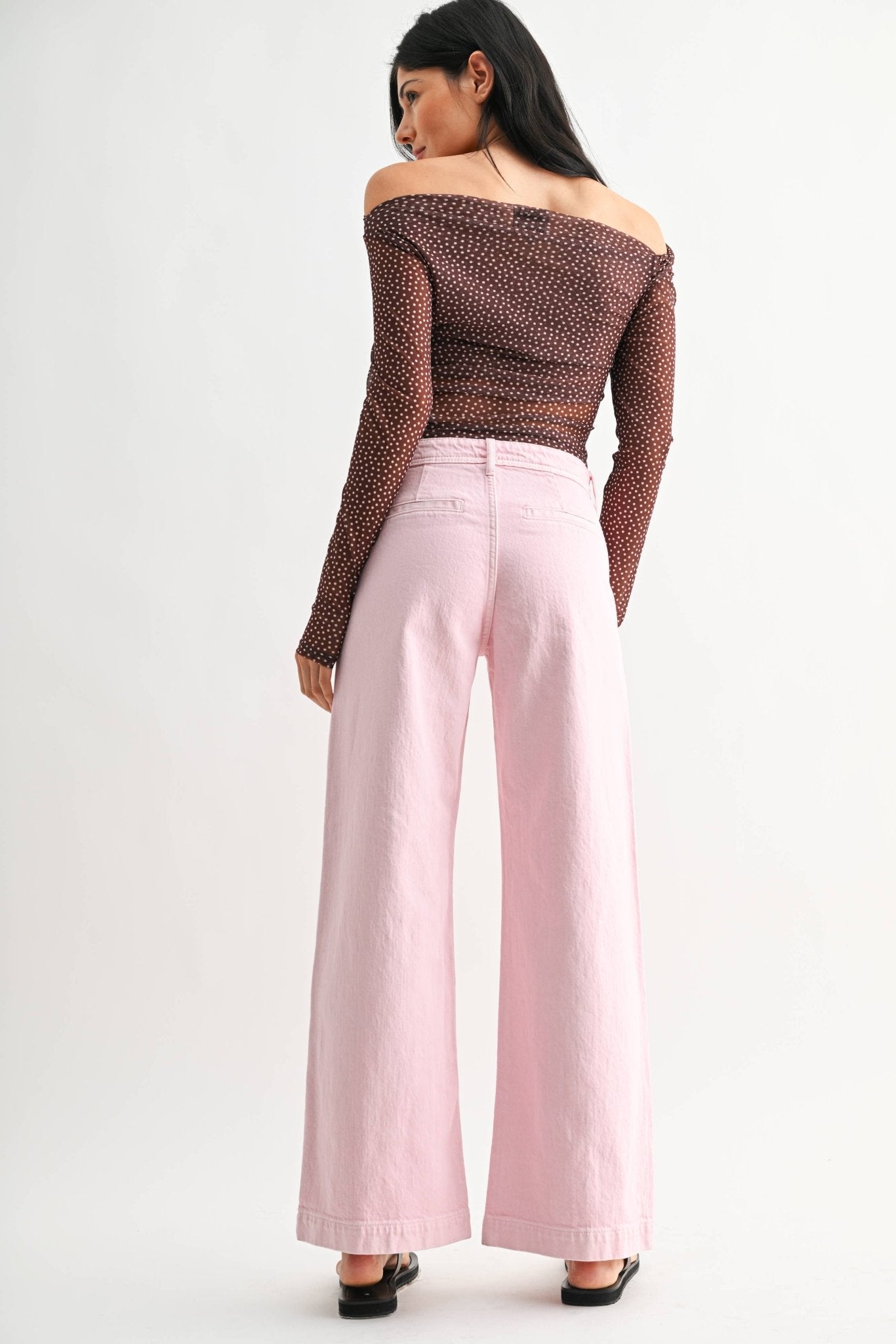 Pinky Patch Wide Leg - Sugar Co.