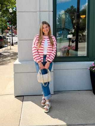 Piper Cardigan - Cabana Light Pink - Sugar Co.