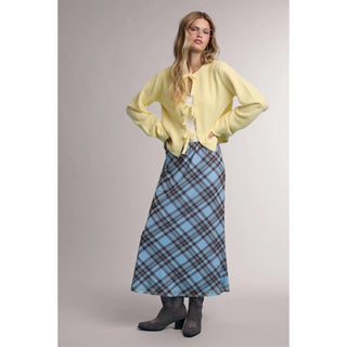Plaid Midi Skirt - Sugar Co.