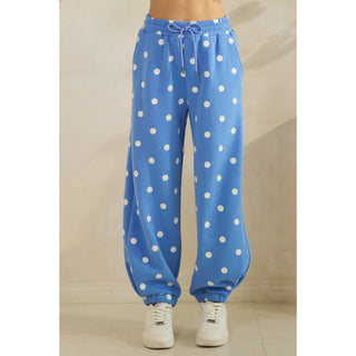 Playful Dot Lounge Pants: Magenta/Pink - Sugar Co.