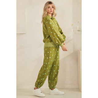 Playful Dot Lounge Pants: Magenta/Pink - Sugar Co.